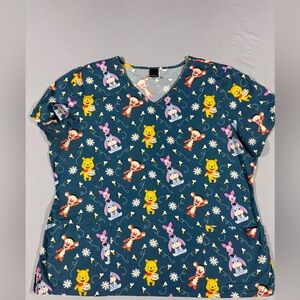 Disney Winnie The Pooh Scrub Top XL